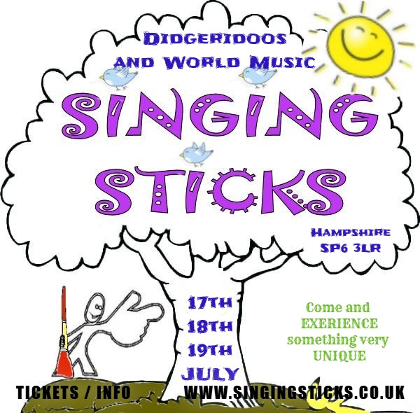singing sticks didgeridoo and world music festival Hampshire