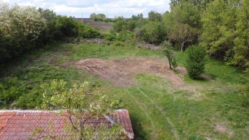 garden beyond the barn